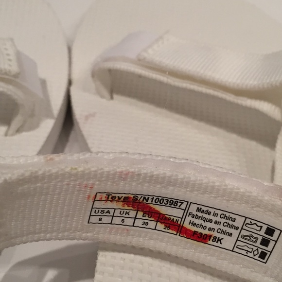 Teva Origunal Universal Bright White Sandal - Picture 8 of 8